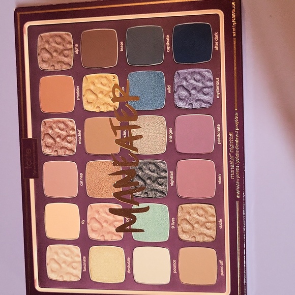 Huge! 24-Pan Tarte Maneater Nightfall Eyeshadow Palette, .035oz x 24, NIB - Picture 6 of 8